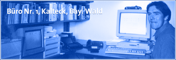 Mein erstes Büro/Homeoffice als junger freiberuflicher Grafik-Designer im Jahr 1991