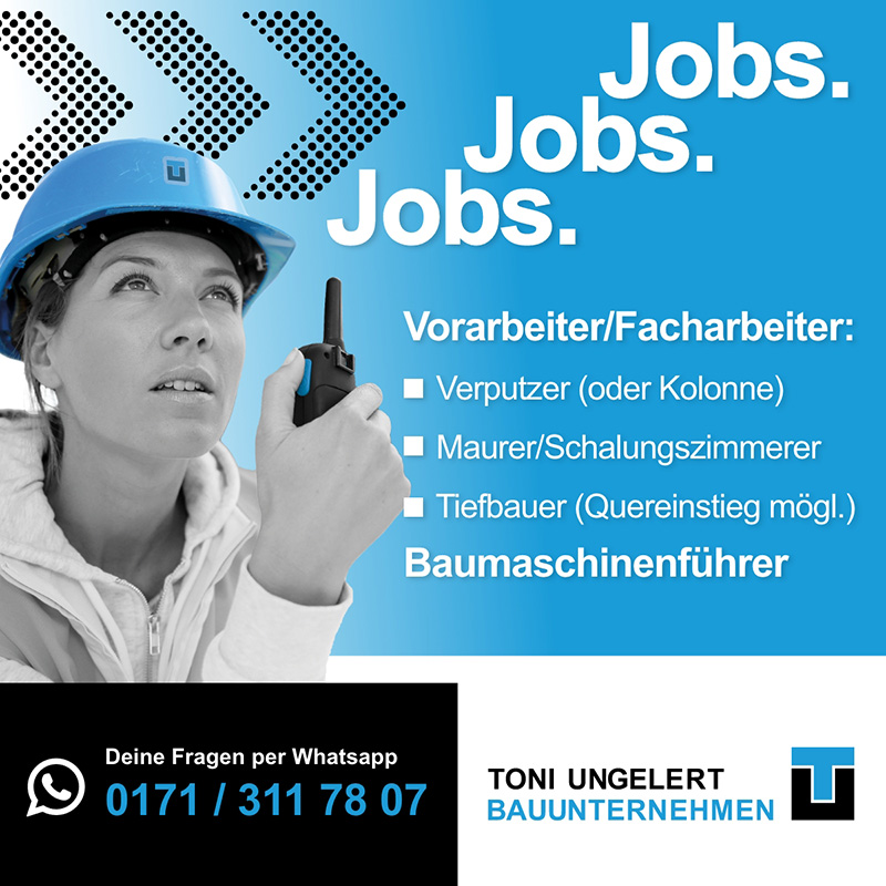 Facebook Job-Banner für Bauunternehmen