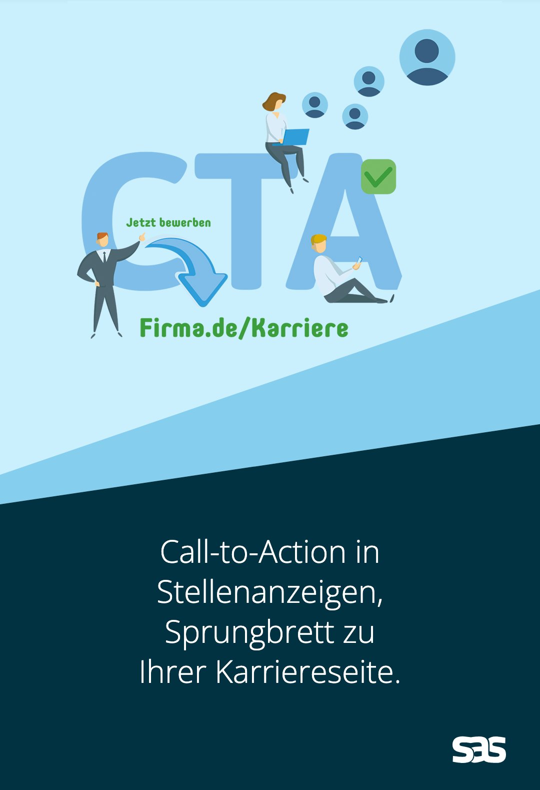 Call-to-Action in Stellenanzeigen, Sprungbrett zu Ihrer Karriereseite